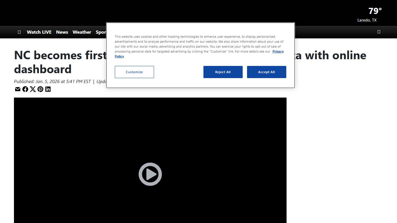 NC becomes first state to track prisoner reentry data with online dashboard